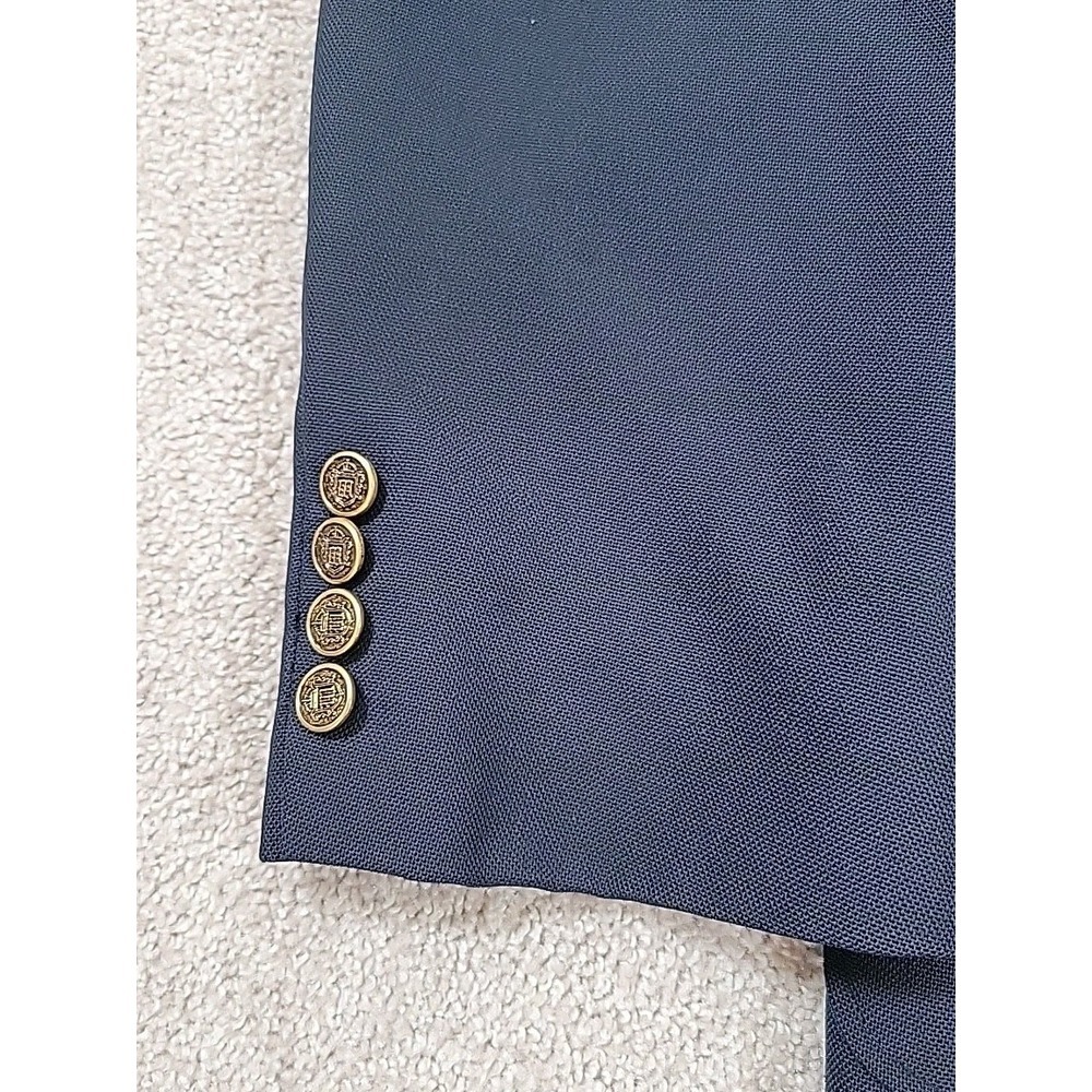 Barrington Men's Blue Blazer Size 44L - 4 Button Sport Jacket - Picture 5 of 12